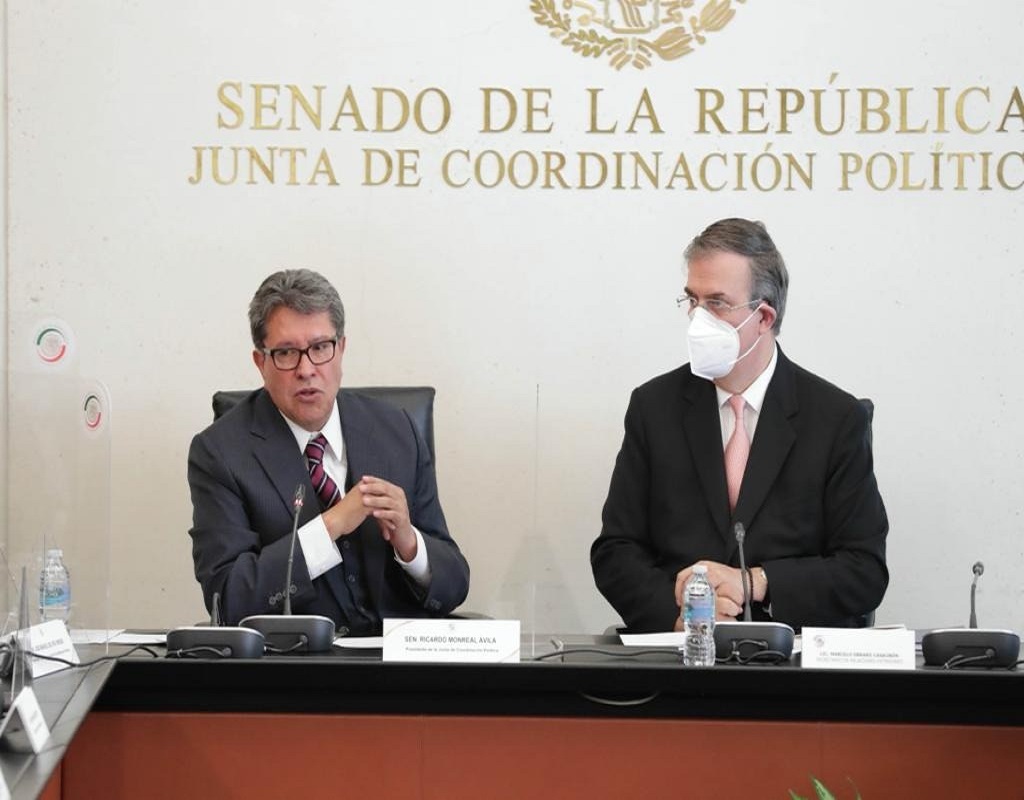Se crea marco legal de entendimiento entre senado y el canciller Marcelo Ebrard: Monreal