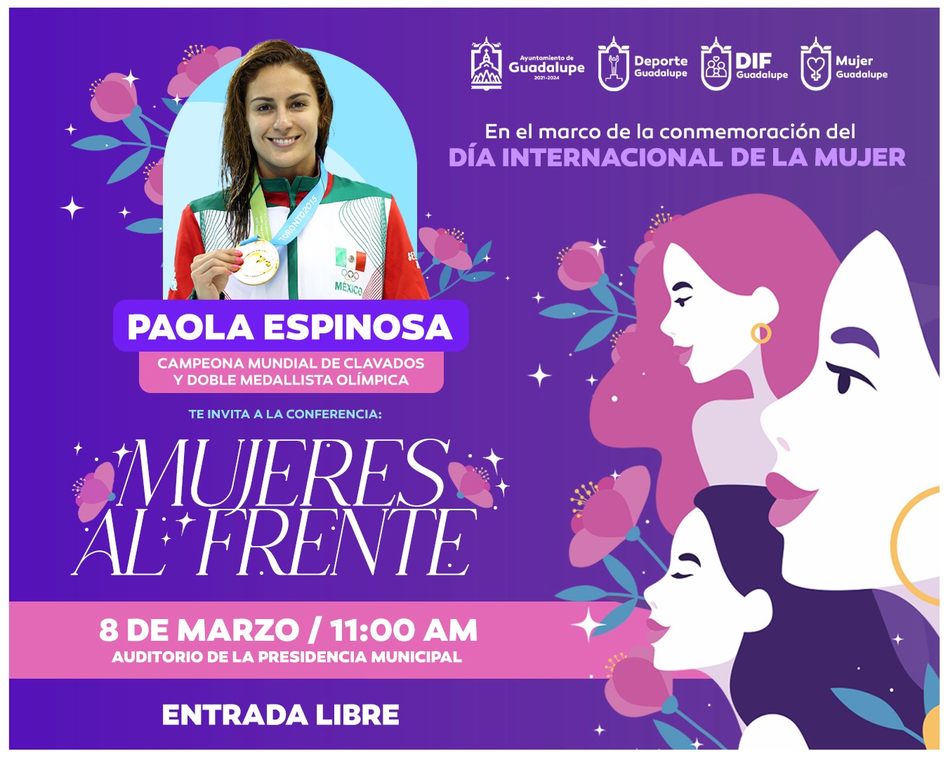 Ofrecerá Paola Espinosa conferencia ‘Mujeres al frente’ en la Ciudad de Guadalupe