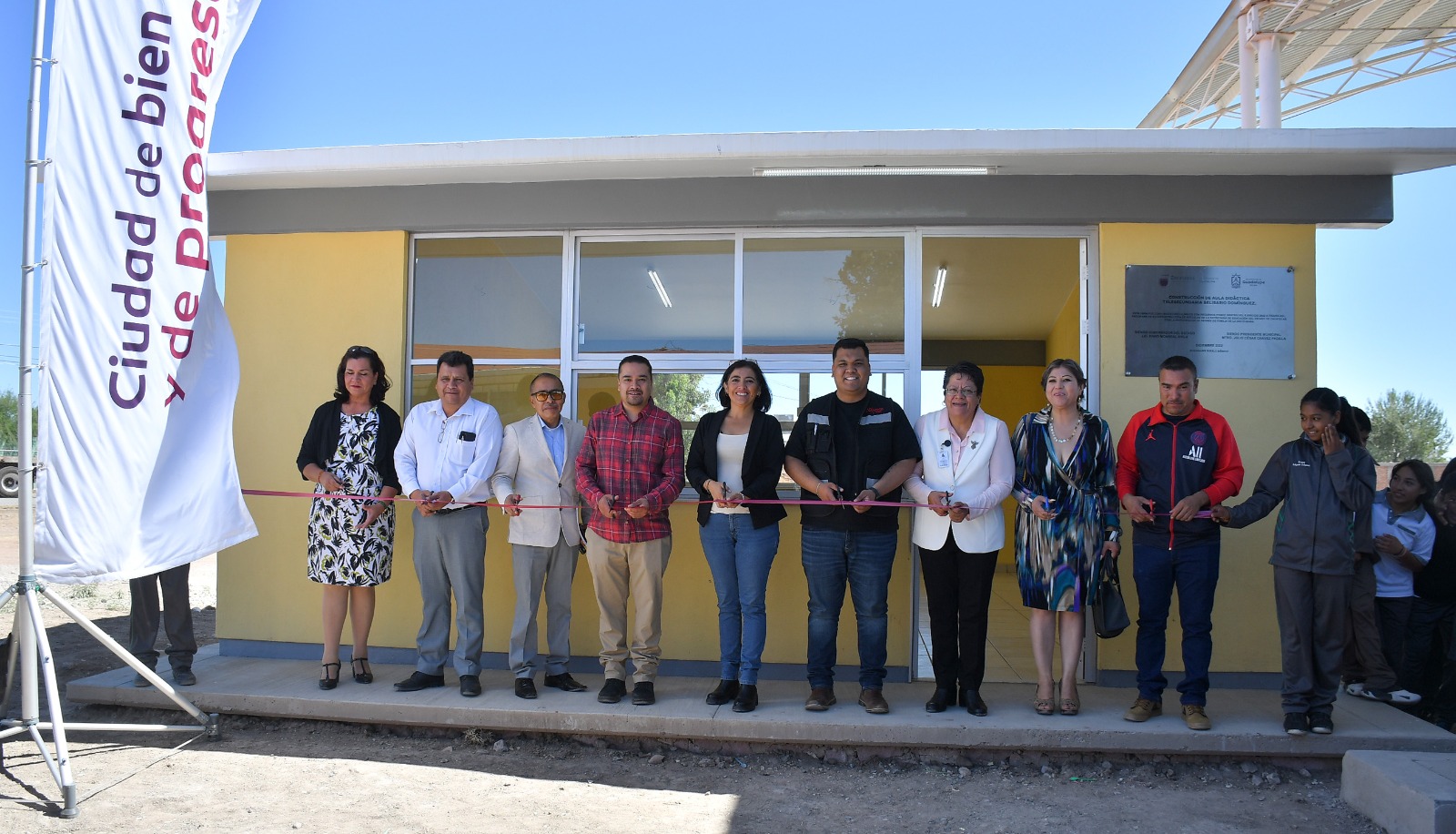 Con entrega de Aula Didáctica en Cieneguitas  Continúa el mejoramiento de la infraestructura educativa en el Municipio de Guadalupe