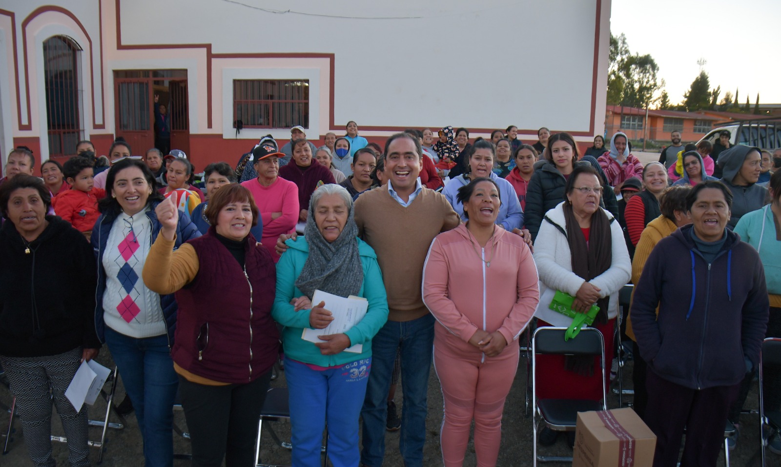 Entrega de apoyos alimentarios en Guadalupe