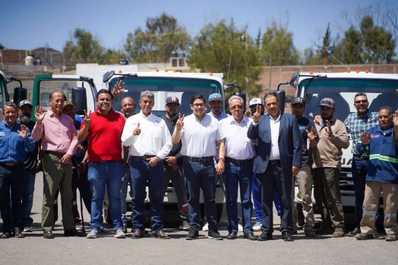 FORTALECE JORGE MIRANDA AL DEPARTAMENTO DE LIMPIA CON UN NUEVO PARQUE VEHICULAR