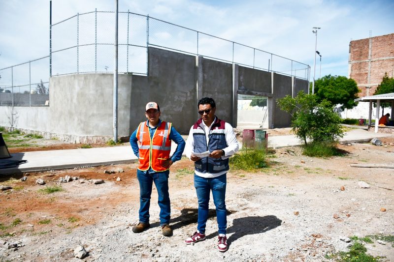 Rehabilita cancha en Villas de Guadalupe