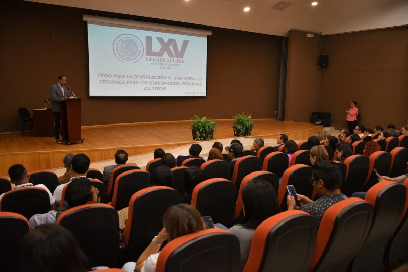 SEXTO FORO PARA LA CONSTRUCCIÓN DE UNA NUEVA LEY ORGÁNICA PARA LOS MUNICIPIOS DE ZACATECAS