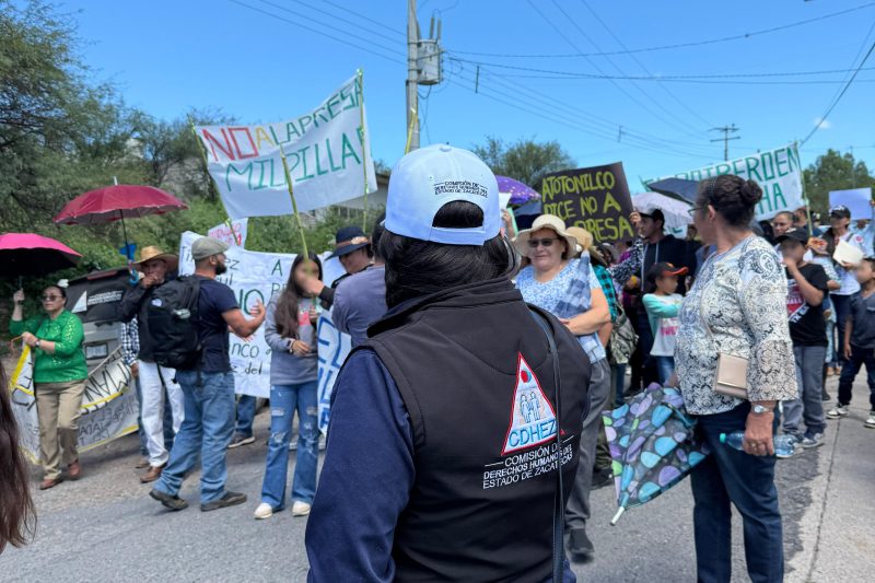 CONFIRMA LA CDHEZ ORDEN Y SEGURIDAD EN  MANIFESTACIÓN DE EJIDATARIOS DE JIMÉNEZ DEL TEUL