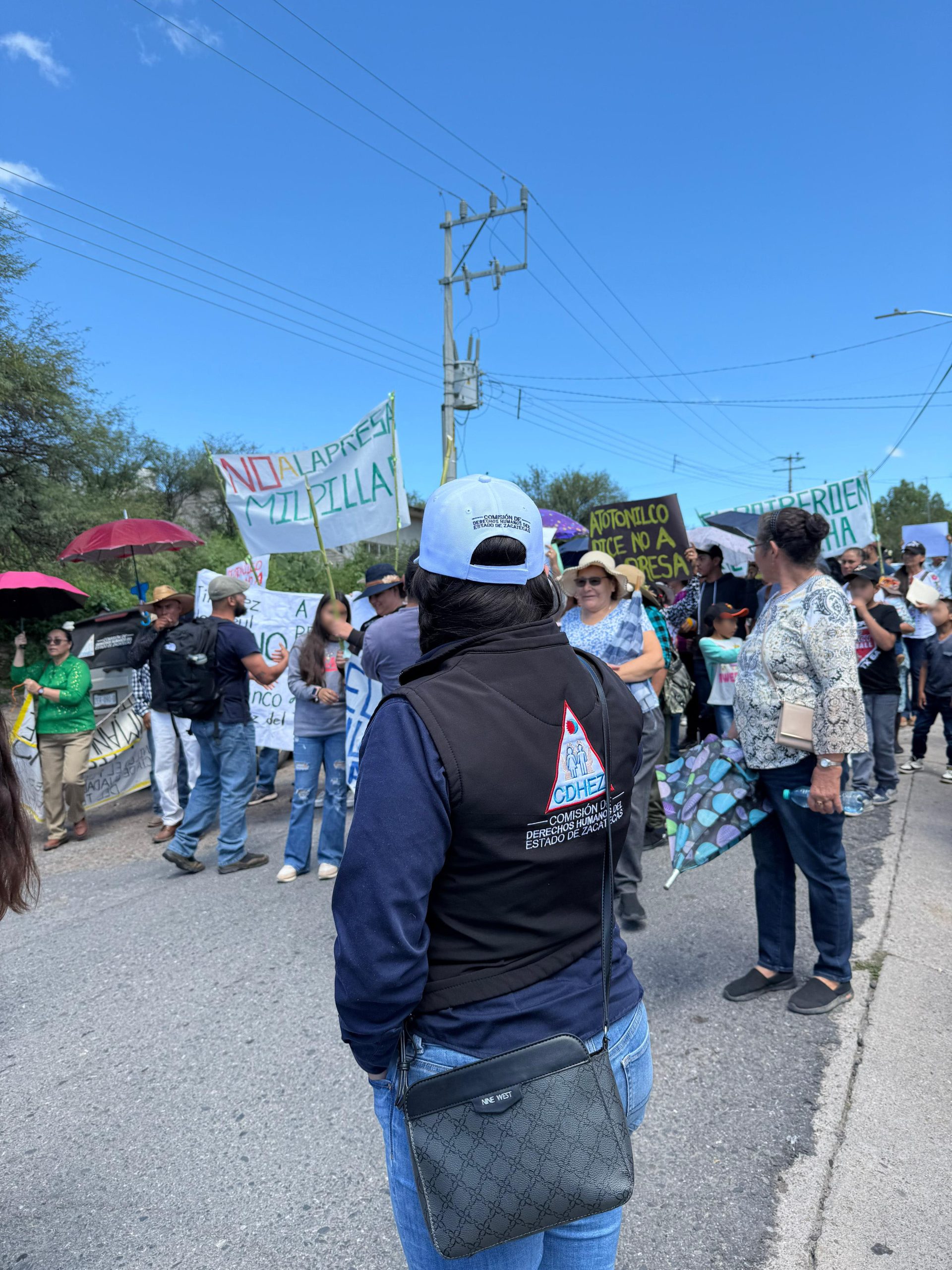 CONFIRMA LA CDHEZ ORDEN Y SEGURIDAD EN  MANIFESTACIÓN DE EJIDATARIOS DE JIMÉNEZ DEL TEUL
