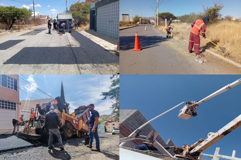 Mantiene Pepe Saldívar cuadrillas de bacheo y servicios públicos en semana santa