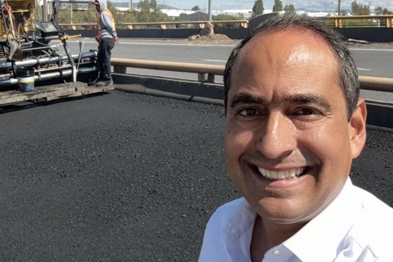 SUPERVISA PEPE SALDÍVAR REENCARPETAMIENTO DE TRÁNSITO PESADO