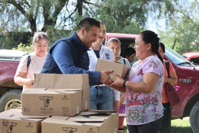 Refuerza Zacatecas Capital el apoyo a las familias con jornadas de entrega de leche