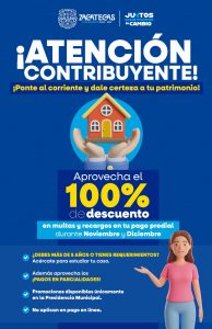 CONDONA ZACATECAS 100% DE MULTAS Y  RECARGOS EN ADEUDOS DEL PREDIAL