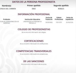 CRECE FOLLÓN POR TITULACIÓN TARDÍA DE VERÓNICA DÍAZ
